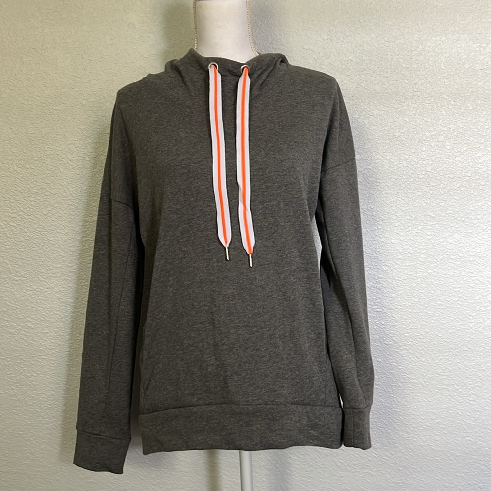 Xersion Drawstring Gray Hoodie Size Small